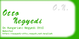 otto negyedi business card